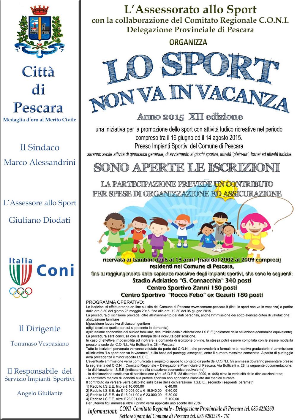 Lo sport non va in vacanza